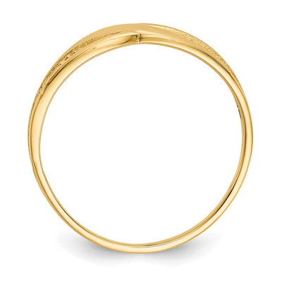 14K Polished Filigree Ring