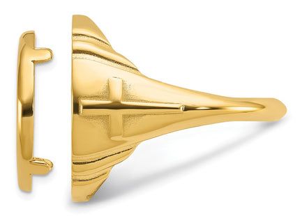 14k Yellow Gold Rings Style CR10 - Classique Jewelry Inc.