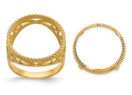 14k Yellow Gold Rings Style CR11D - Classique Jewelry Inc.