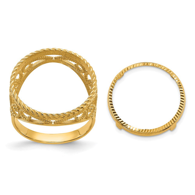 14k Yellow Gold Rings Style CR11D - Classique Jewelry Inc.
