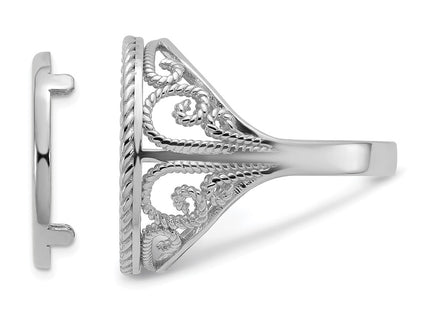 14k White Gold Rings Style CR11W - Classique Jewelry Inc.