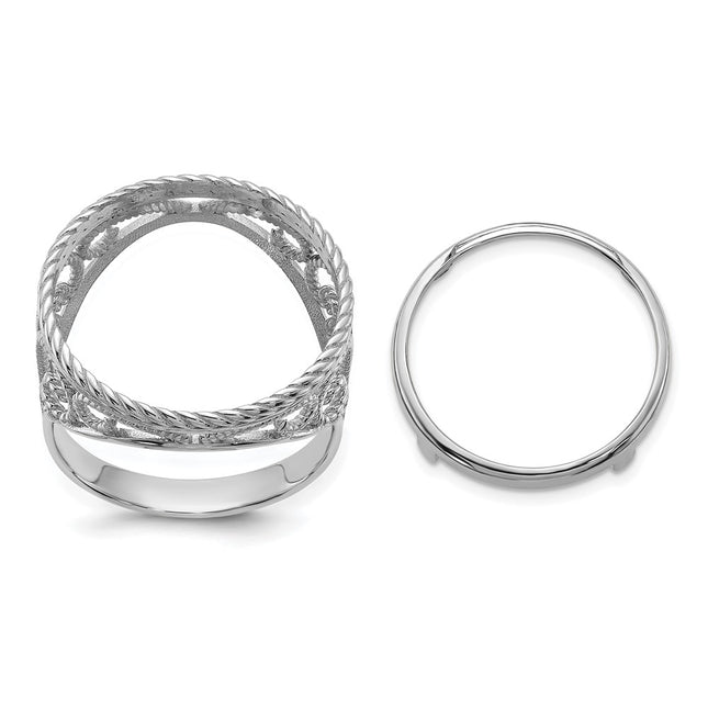 14k White Gold Rings Style CR11W - Classique Jewelry Inc.