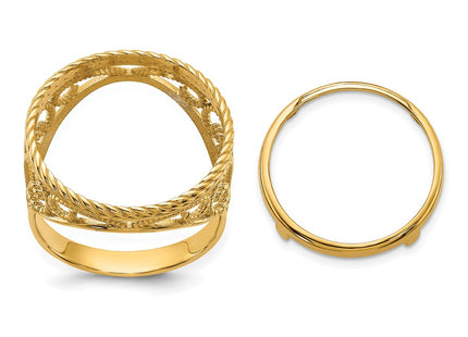 14k Yellow Gold Rings Style CR11 - Classique Jewelry Inc.