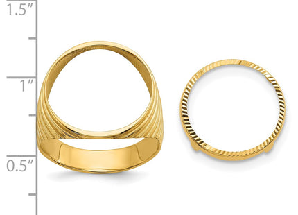 14k Yellow Gold Rings Style CR12D - Classique Jewelry Inc.