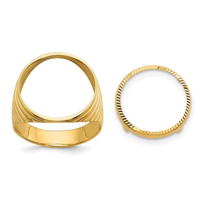 14k Yellow Gold Rings Style CR12D - Classique Jewelry Inc.
