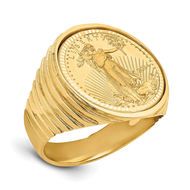 14k Yellow Gold Rings Style CR12D - Classique Jewelry Inc.