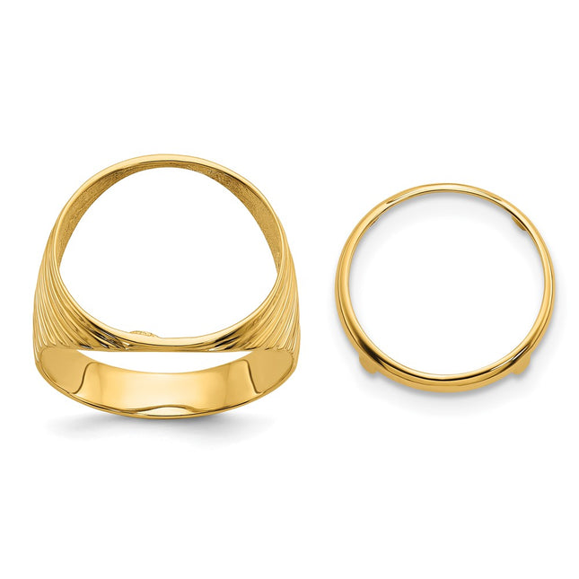14k Yellow Gold Rings Style CR12 - Classique Jewelry Inc.