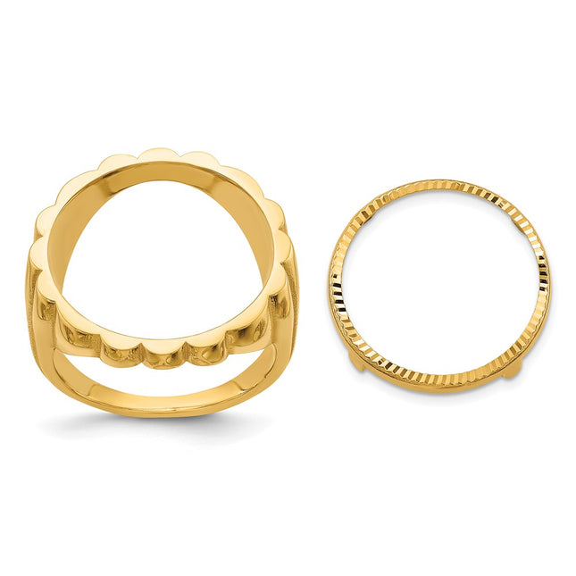 14k Yellow Gold Rings Style CR3D - Classique Jewelry Inc.