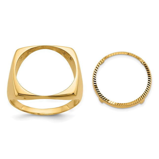 14k Yellow Gold Rings Style CR4D - Classique Jewelry Inc.