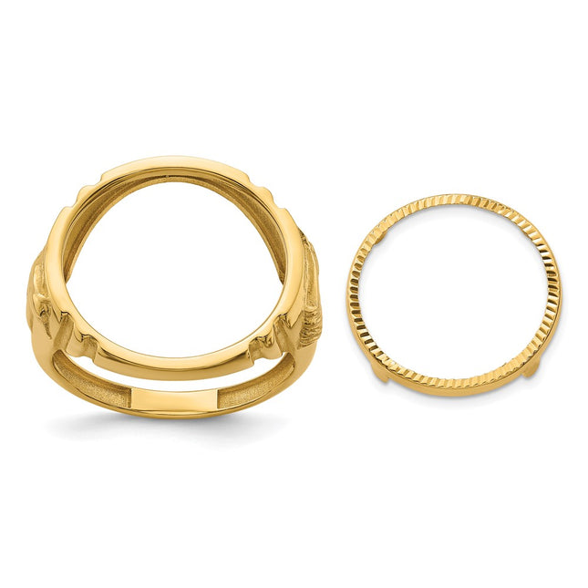14k Yellow Gold Rings Style CR5D - Classique Jewelry Inc.