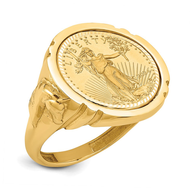 14k Yellow Gold Rings Style CR5D - Classique Jewelry Inc.