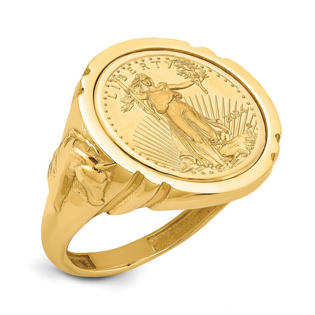 14k Yellow Gold Rings Style CR5 - Classique Jewelry Inc.