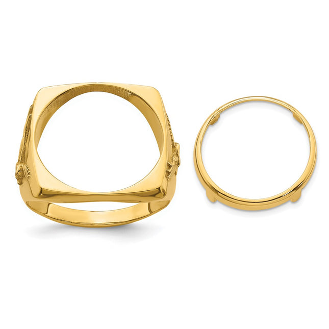 14k Yellow Gold Rings Style CR8 - Classique Jewelry Inc.