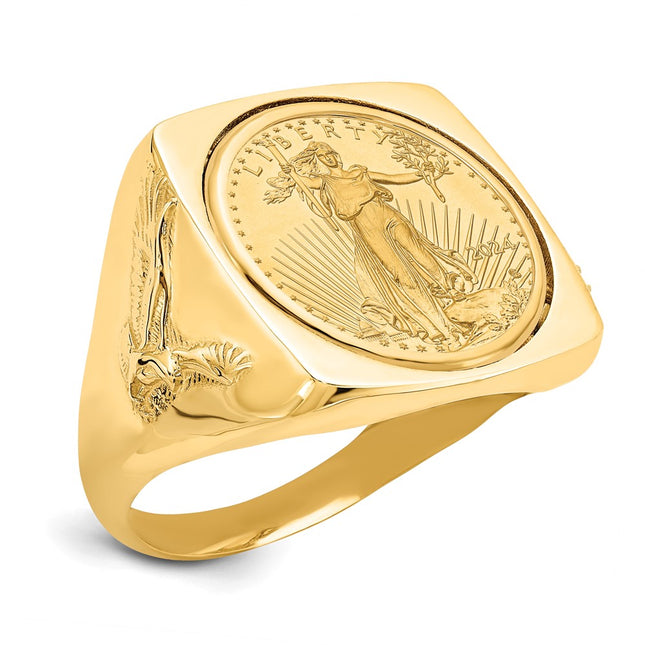 14k Yellow Gold Rings Style CR8 - Classique Jewelry Inc.
