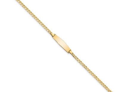 14k Yellow Gold Chain Bracelets Style CUR070IDC - Classique Jewelry Inc.