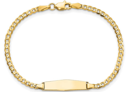 14k Yellow Gold Chain Bracelets Style CUR070IDC - Classique Jewelry Inc.
