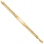 14K Polished Solid Chain/Solid Plate Curb Link 37x8.5mm Plate ID Bracelet view
