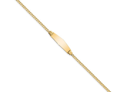 14k Yellow Gold Chain Bracelets Style CUR75IDC - Classique Jewelry Inc.