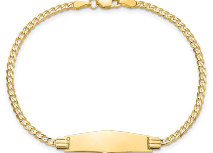 14k Yellow Gold Chain Bracelets Style CUR75IDC - Classique Jewelry Inc.