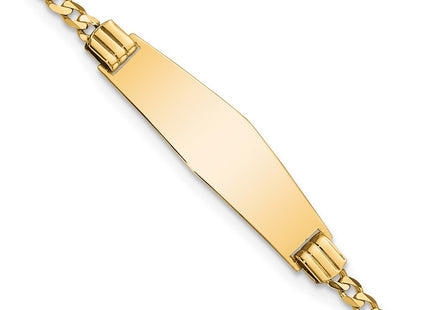 14k Yellow Gold Chain Bracelets Style CUR75IDC - Classique Jewelry Inc.
