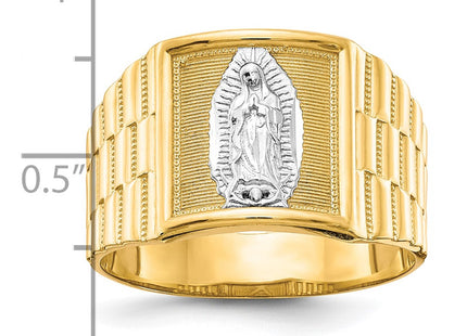 14k Yellow & Rhodium Rings Style CZ1294 - Classique Jewelry Inc.