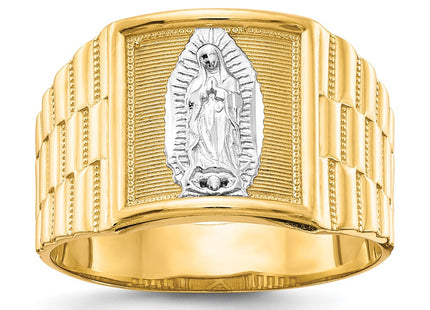 14k Yellow & Rhodium Rings Style CZ1294 - Classique Jewelry Inc.