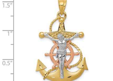 14k Tri-Color Pendants Style D10 - Classique Jewelry Inc.