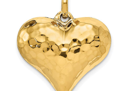14K gold heart pendant