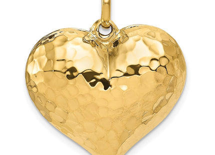 14K gold heart pendant