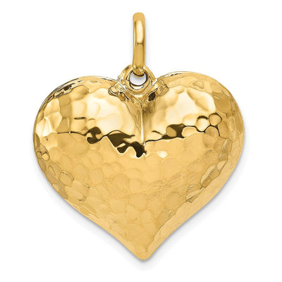 14K gold heart pendant