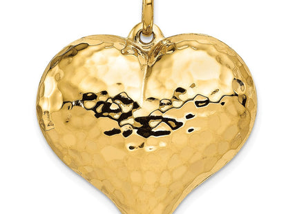 14K gold heart pendant