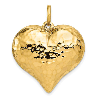 14K gold heart pendant