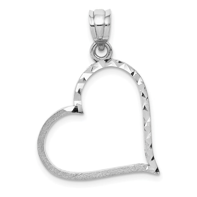 14k White Gold Pendants Style D1056 - Classique Jewelry Inc.