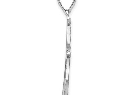 14K gold heart pendant, alternate view