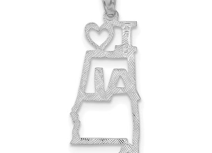 14k White Gold Pendants Style D1149W - Classique Jewelry Inc.