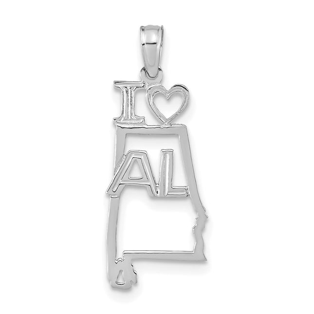 14k White Gold Pendants Style D1149W - Classique Jewelry Inc.