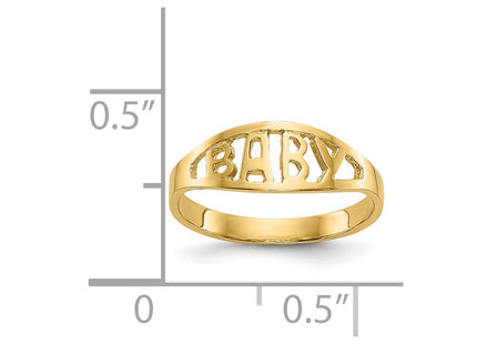14k Yellow Gold Rings Style D116 - Classique Jewelry Inc.