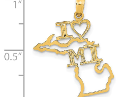 14k Yellow Gold Pendants Style D1169 - Classique Jewelry Inc.