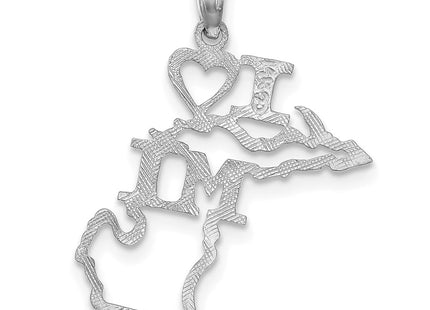 14k White Gold Pendants Style D1169W - Classique Jewelry Inc.