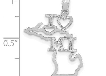 14k White Gold Pendants Style D1169W - Classique Jewelry Inc.