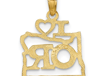 14k Yellow Gold Pendants Style D1184 - Classique Jewelry Inc.
