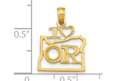 14k Yellow Gold Pendants Style D1184 - Classique Jewelry Inc.