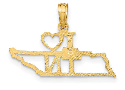 14k Yellow Gold Pendants Style D1189 - Classique Jewelry Inc.