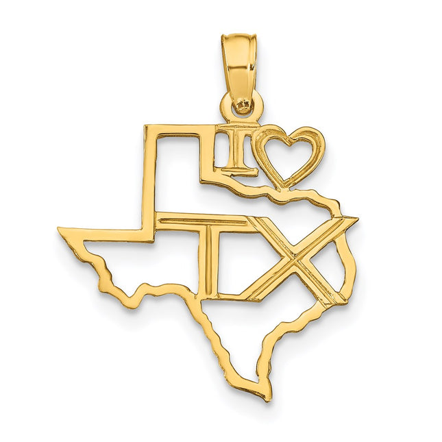 14k Yellow Gold Pendants Style D1190 - Classique Jewelry Inc.