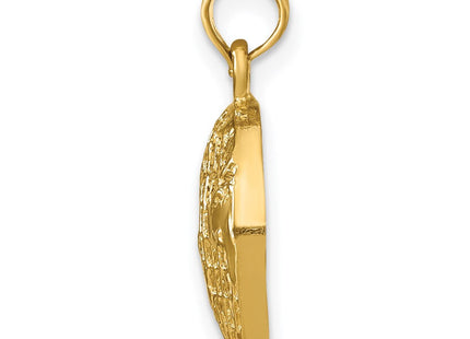 14k Polished Globe Pendant (Style D1208)