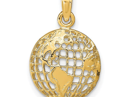 14k Polished Globe Pendant (Style D1208)