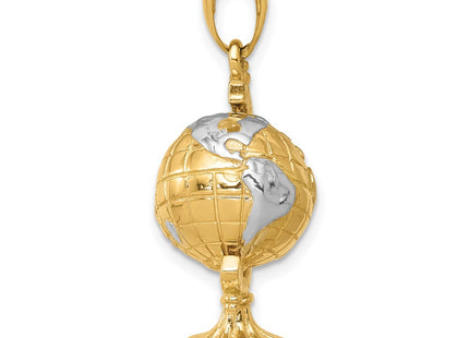 14k Yellow & Rhodium Pendants Style D1209 - Classique Jewelry Inc.