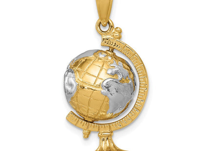 14k Yellow & Rhodium Pendants Style D1209 - Classique Jewelry Inc.