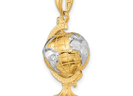 14k Yellow & Rhodium Pendants Style D1209 - Classique Jewelry Inc.