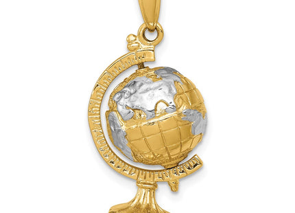 14k Yellow & Rhodium Pendants Style D1209 - Classique Jewelry Inc.